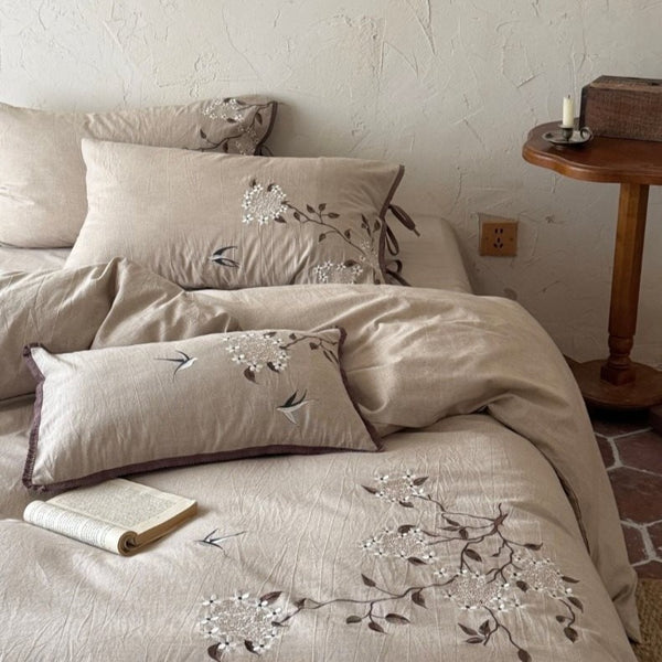Garden Dawn Linen Cotton Bedding Set