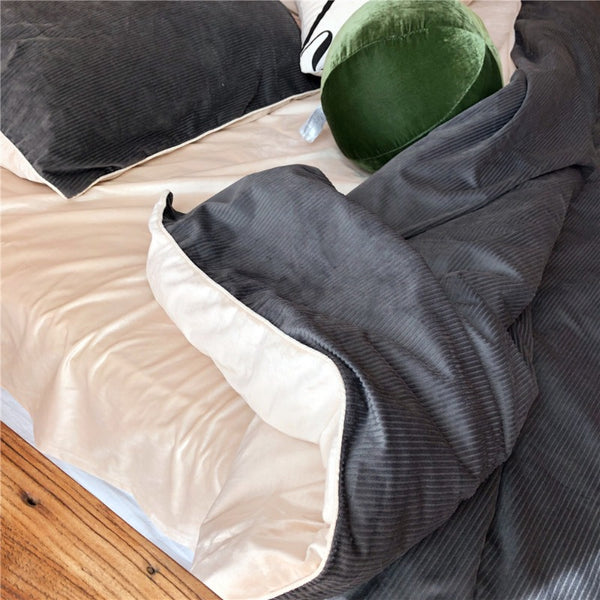 Warm Texture Bedding Set