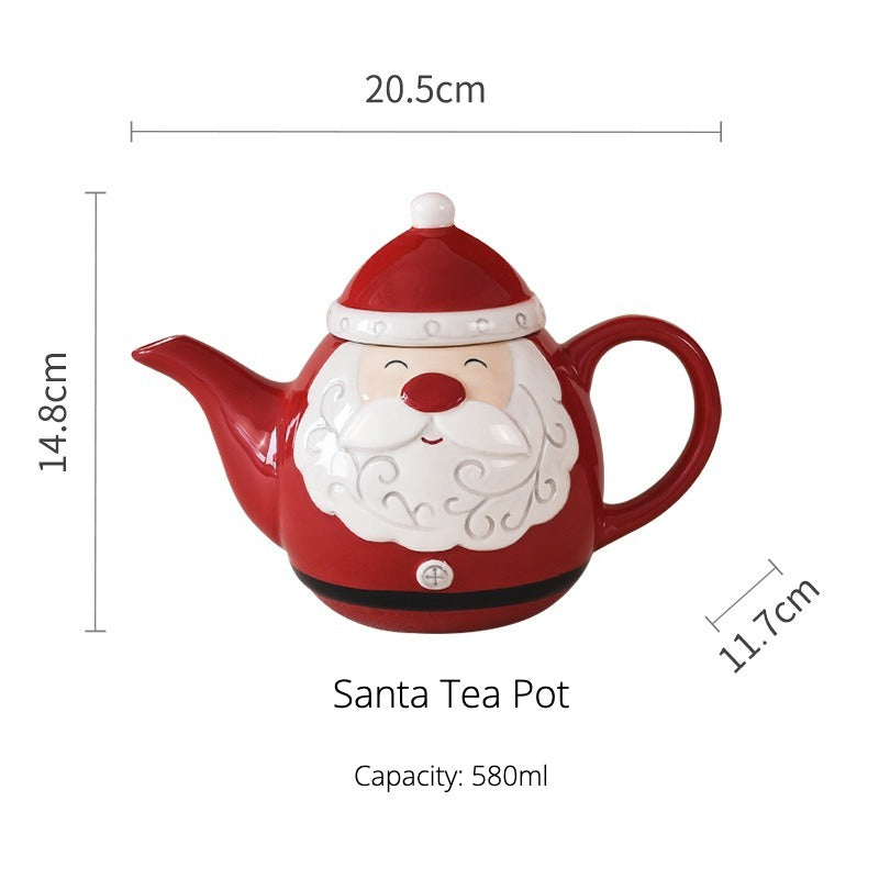 Merry Xmas Tea Cup & Pot