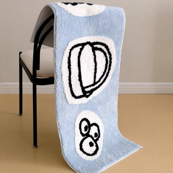 Line Art Doodle Rug