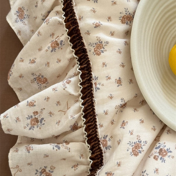 Brown Floral Bedding Set