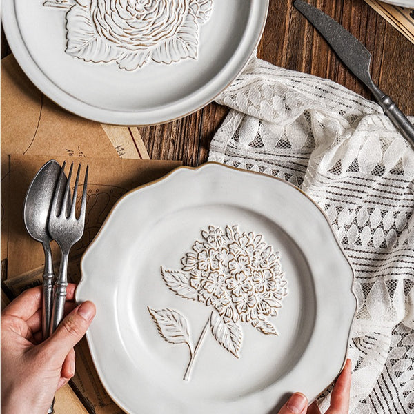 Botanical Embossed Plate