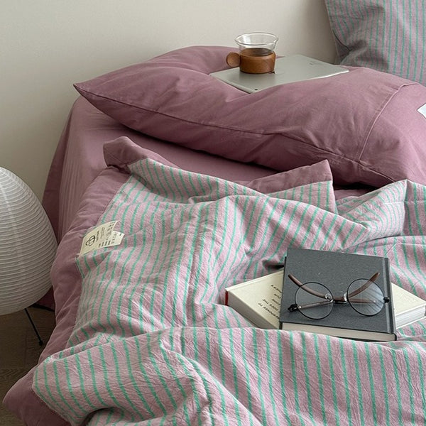 ColourPop Stripe Summer Quilted Blanket