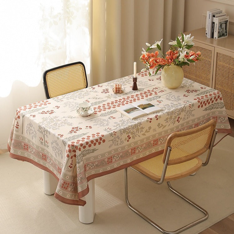 Red Sprig Tablecloth