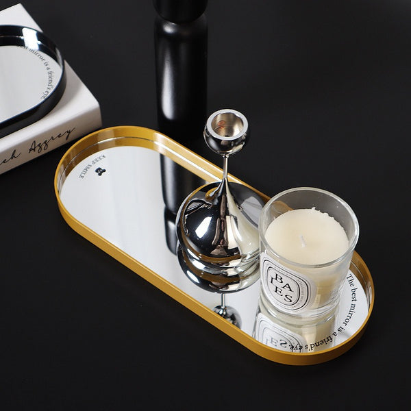 Oval Mirror Tray
