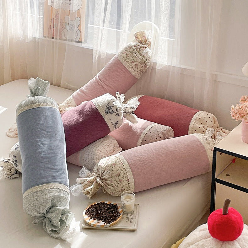 Candy Lace Bolster Pillow