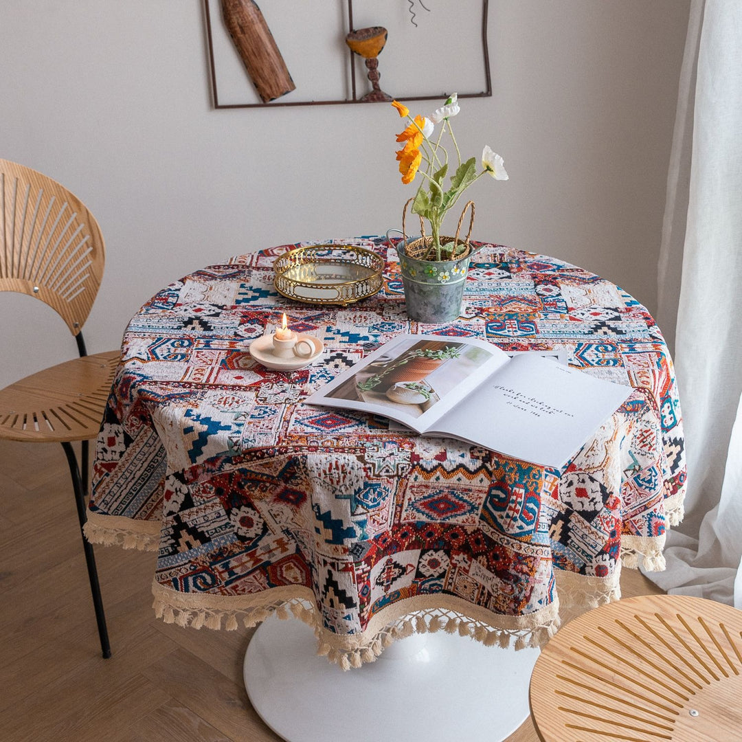 Mexico Style Tassel Table Cloth Collection