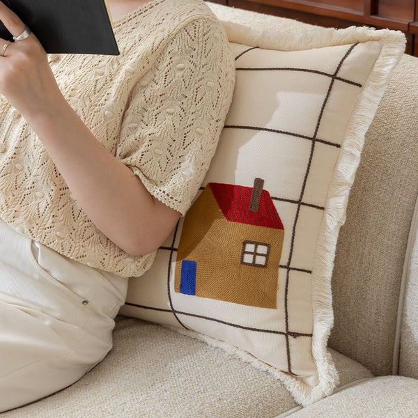 Pasture Tales Embroidered Cushion