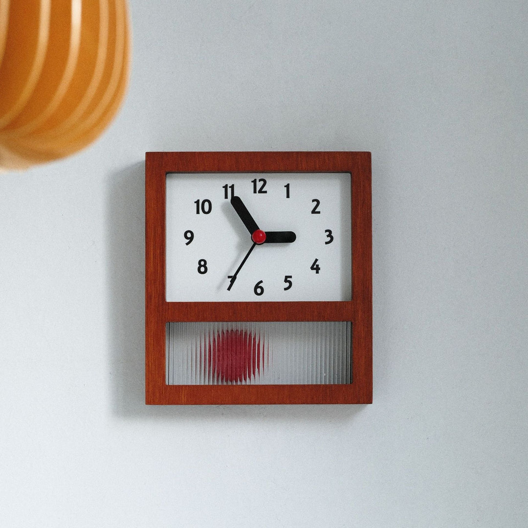Red Dot Mid-Century Clock
