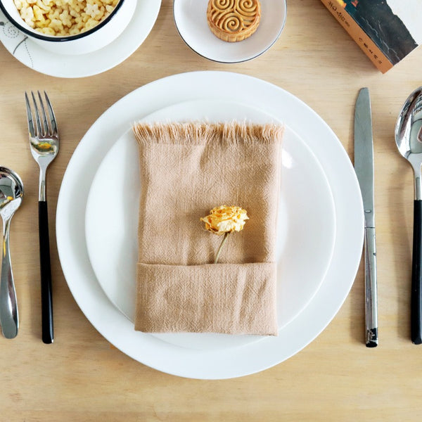 Tassel Cotton & Linen Napkin Set