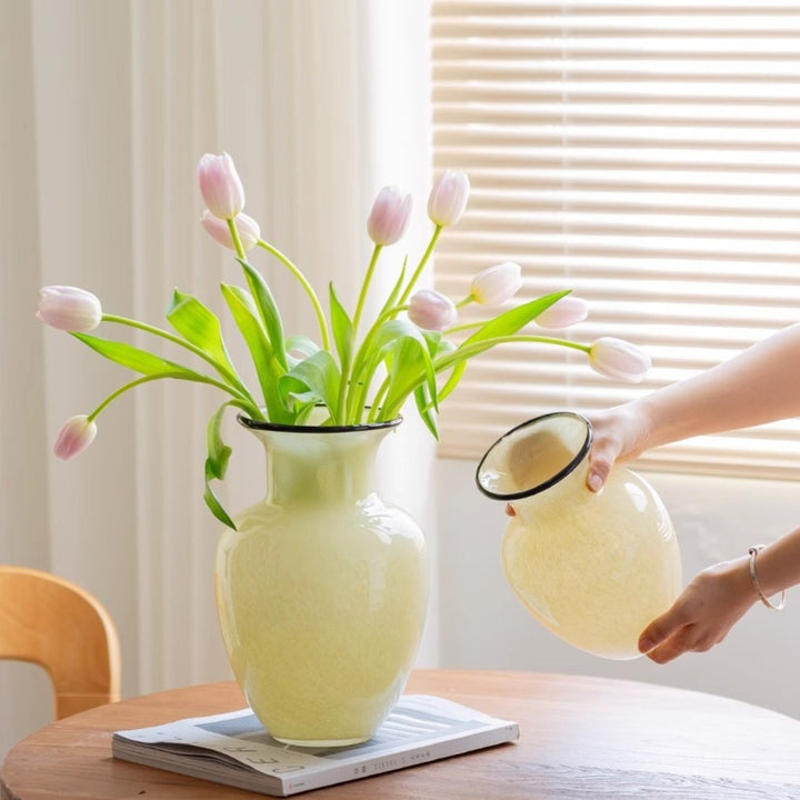 Ethereal Glow Glass Vase Collection
