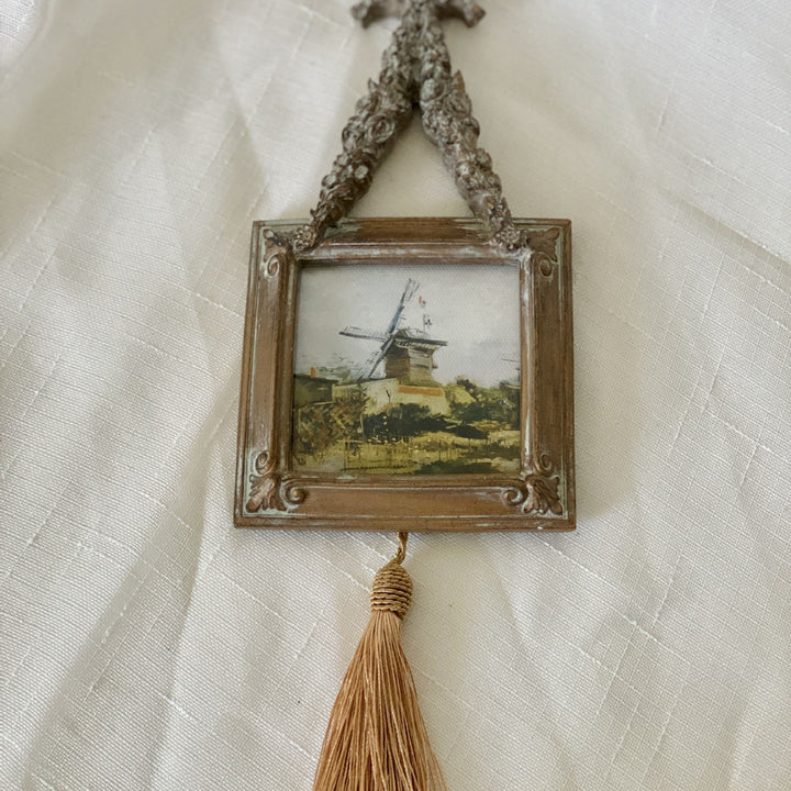 Antique Tassel Floral Wall Frame