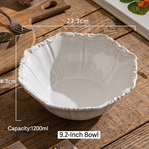 Ivory Scallop Antique Dinnerware