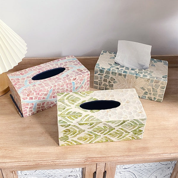 Summer Beach Shell Tissue Box