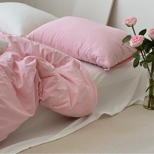 Blushing Rose Jersey Cotton Pillowcase