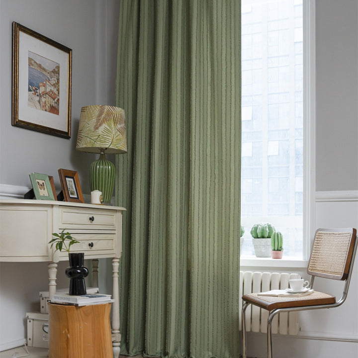 Textured Fringe Curtain