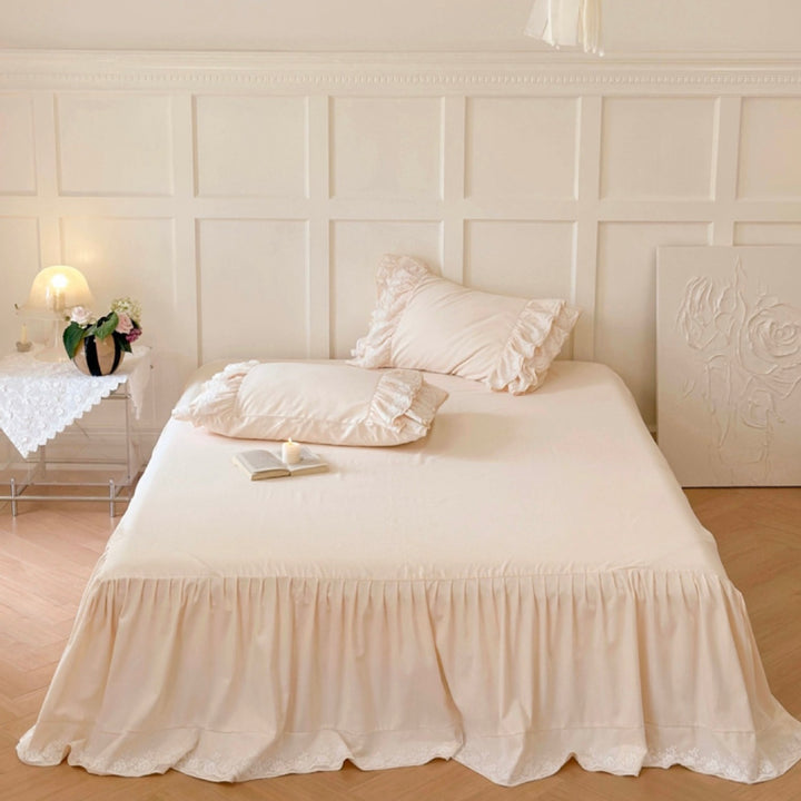 Jasmine Cream Ruffle Bedding Set