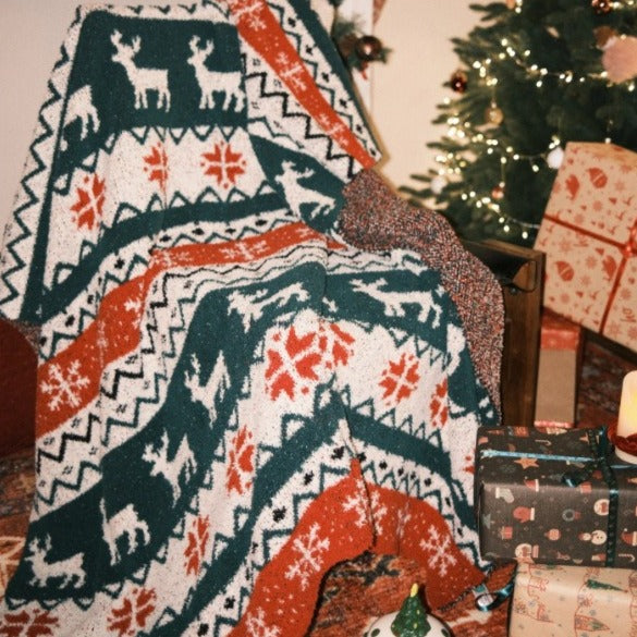 Warm Christmas Night Blanket
