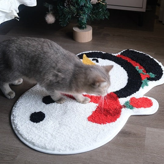 Happy Snowman Rug
