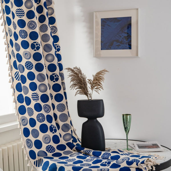 Blue Bubble Curtain