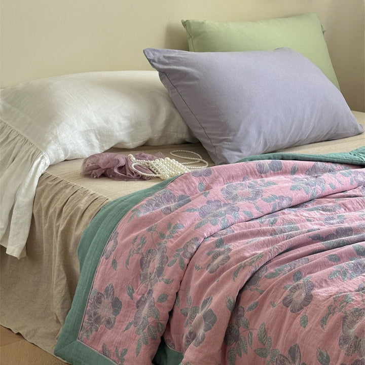 Blossom Dew Summer Quilted Blanket