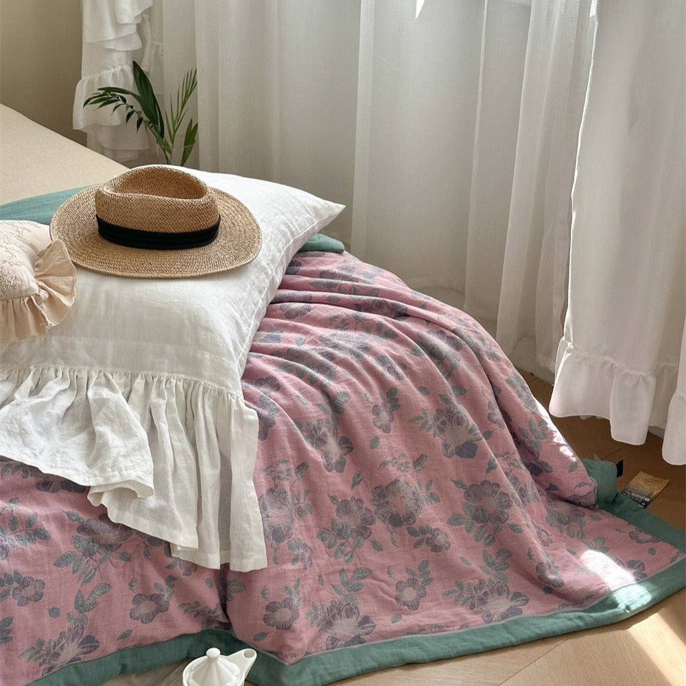 Blossom Dew Summer Quilted Blanket