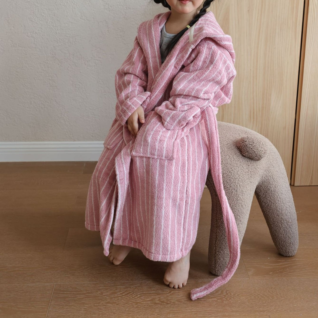Coastal Striped Kid Bathrobe