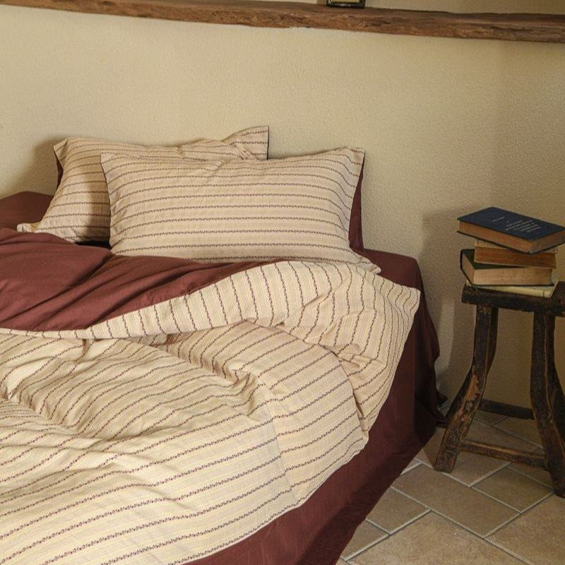 Cosy Farmhouse Stripe Bedding Set