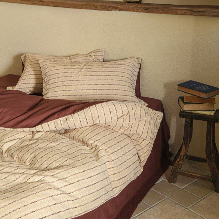 Cosy Farmhouse Stripe Bedding Set