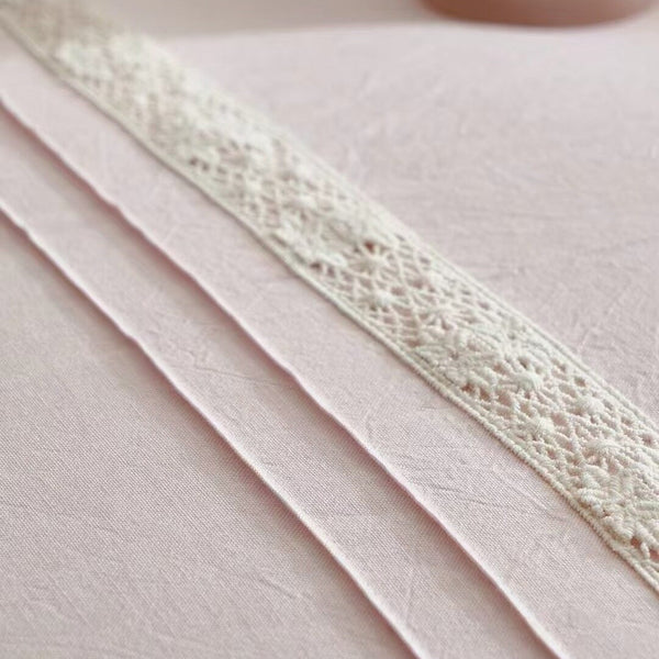 Dreamy Lace Trim Bedding Set