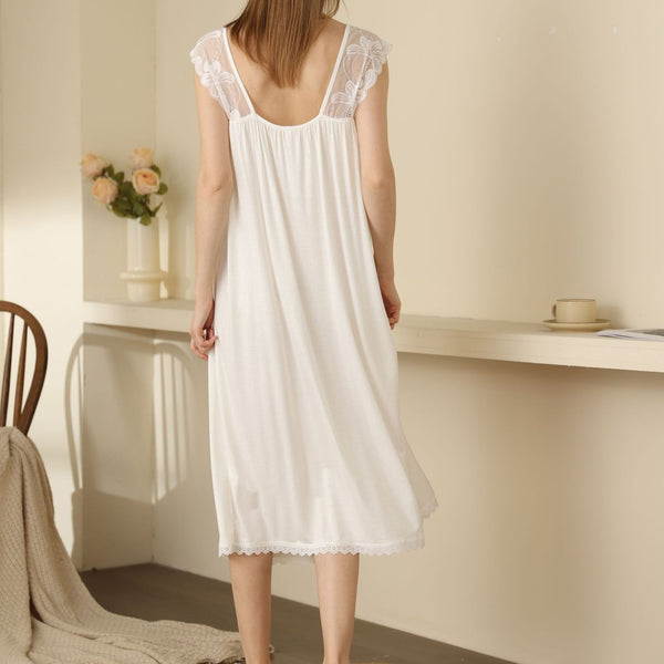 Butterfly Long Modal Chemise Dress