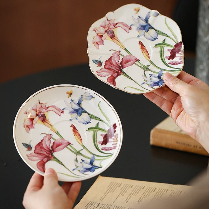 Watercolour Iris Teacup Set