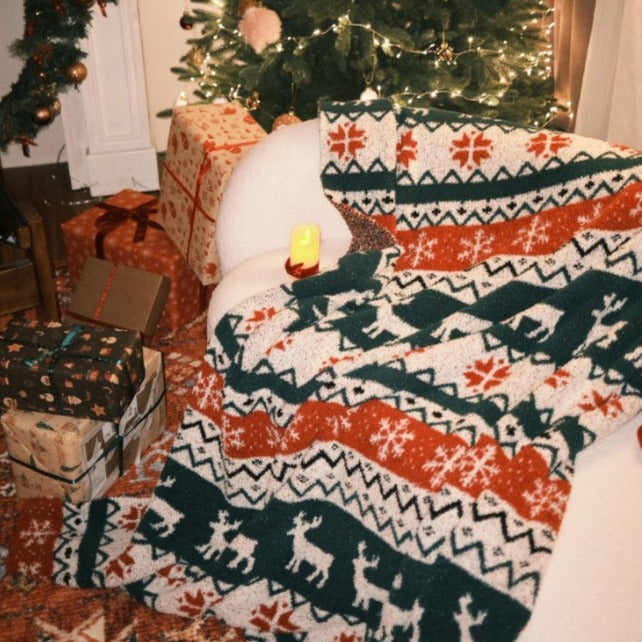 Warm Christmas Night Blanket