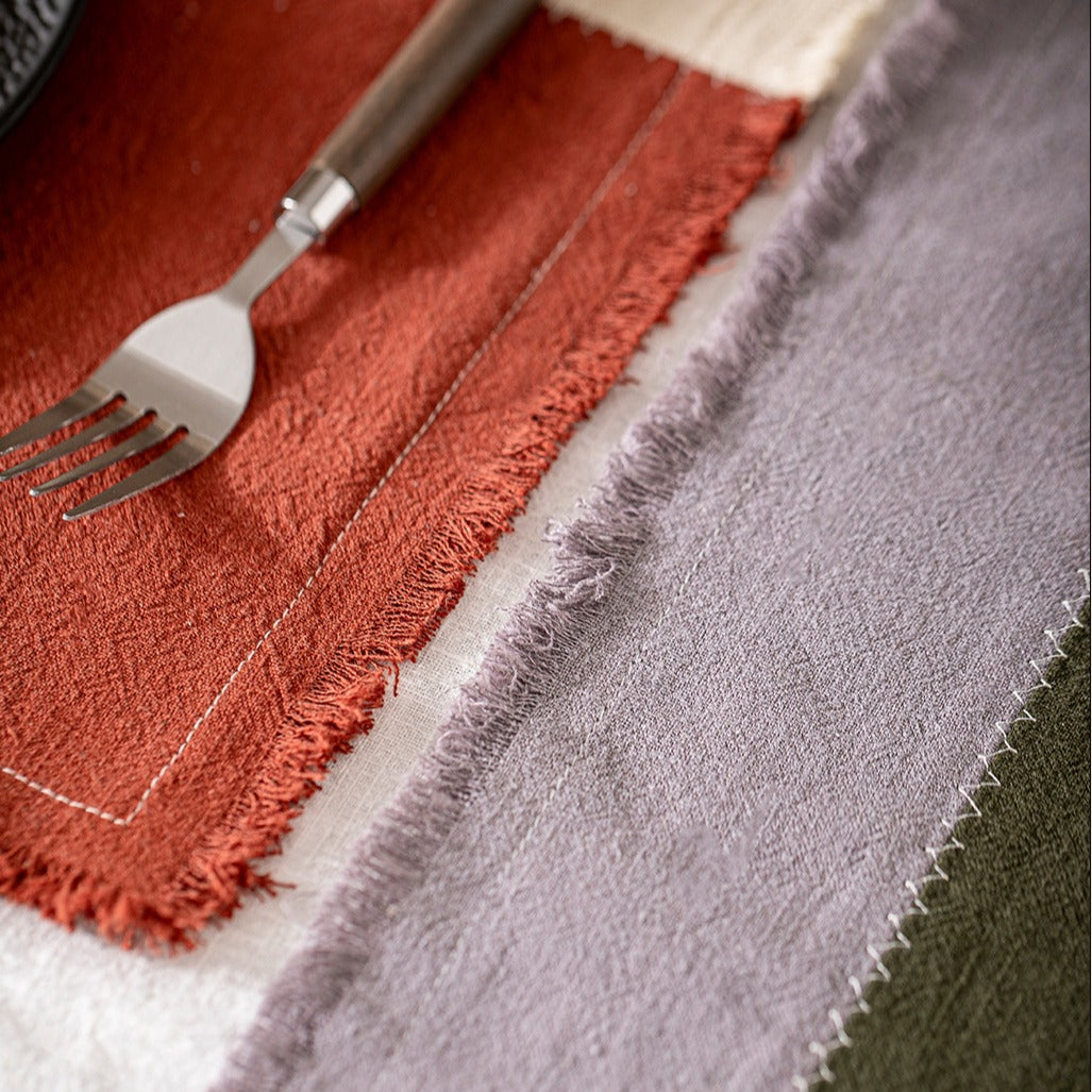 Patchwork Ramie Placemat Set