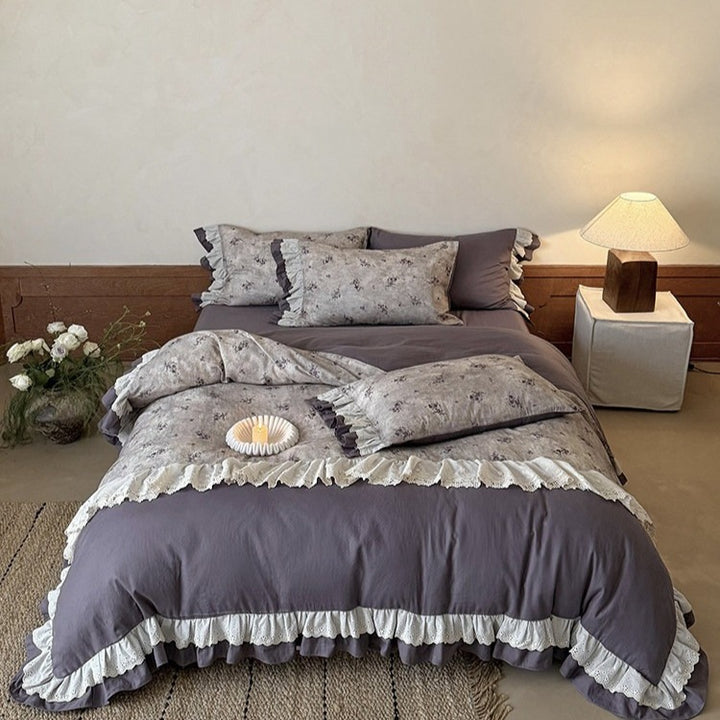 French Cottage Ruffle Bedding Set