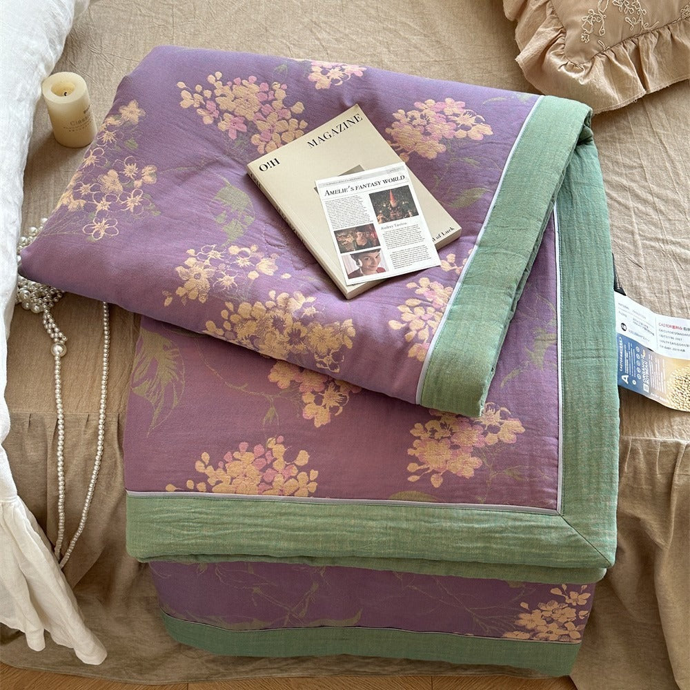 Garden Dream Summer Quilted Blanket