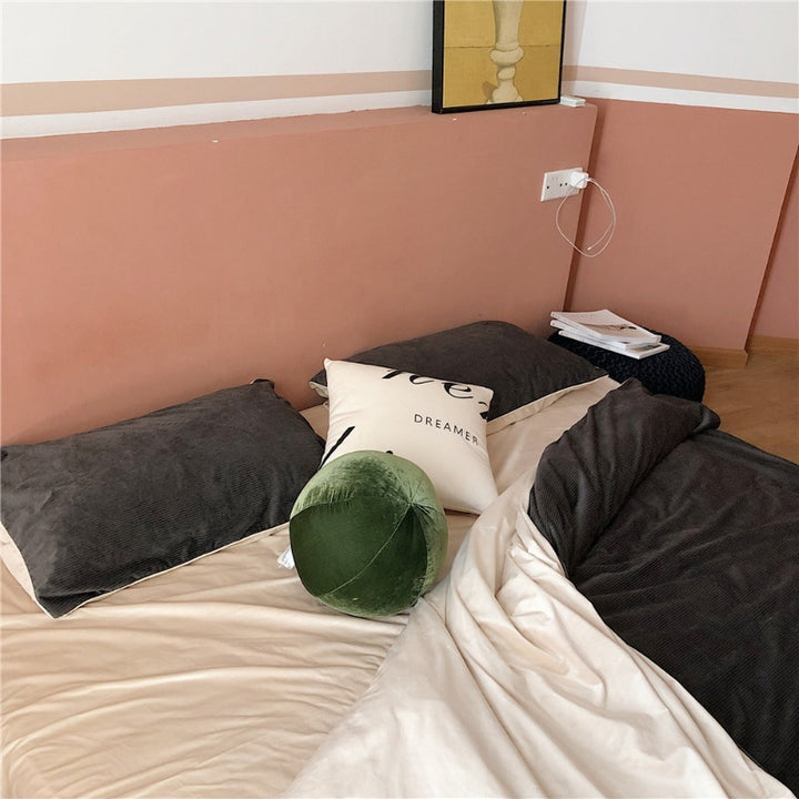 Warm Texture Bedding Set Collection