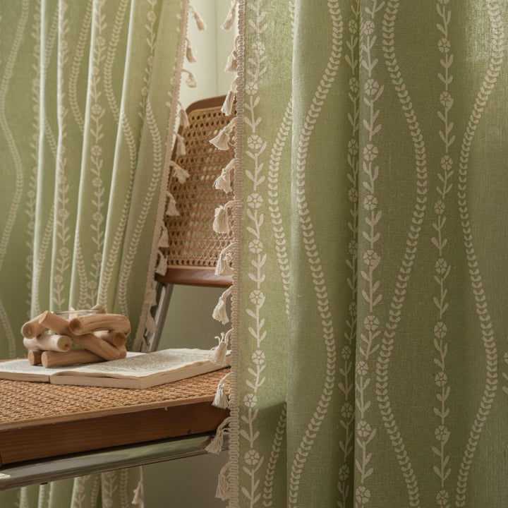 Vine Wave Tassel Curtain