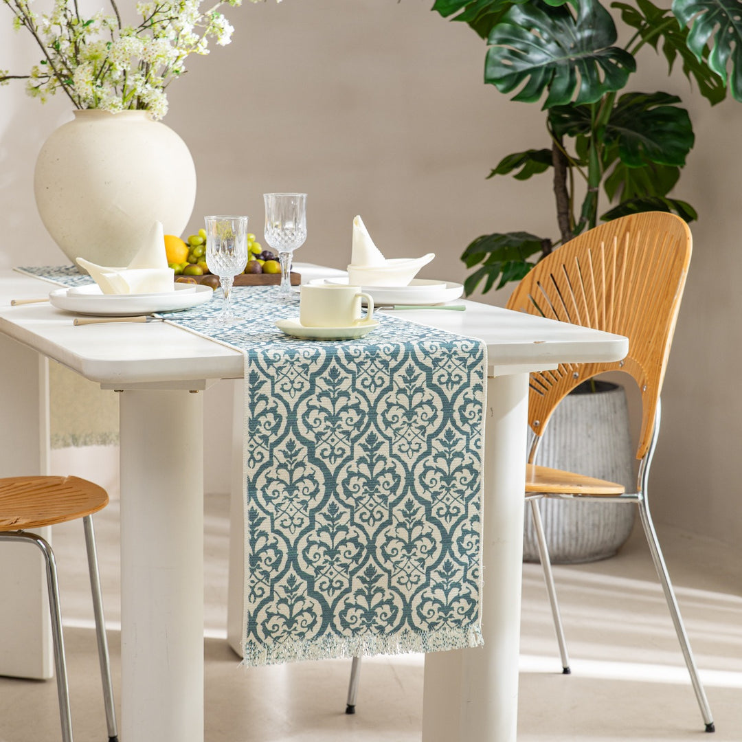 Countryside Blue Table Runner