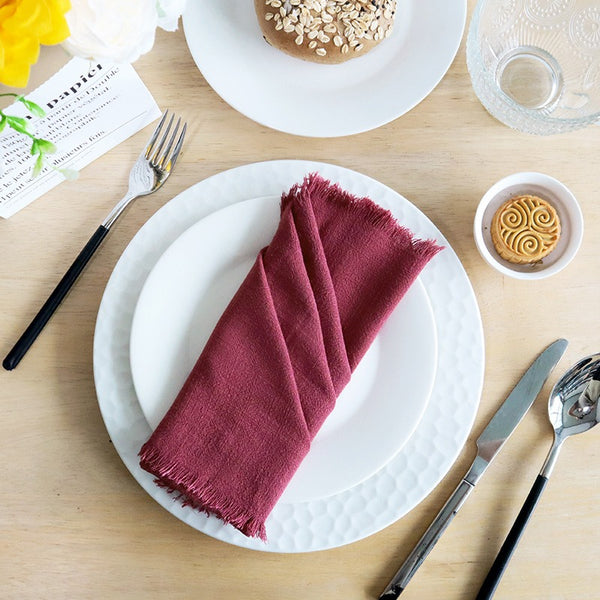 Tassel Cotton & Linen Napkin Set