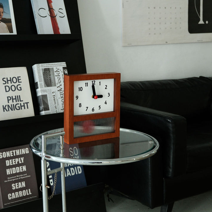 Red Dot Mid-Century Clock