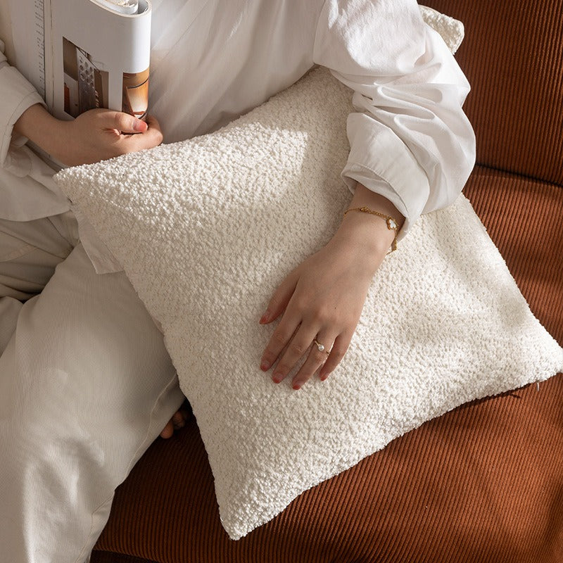 Cream Chenille Cushion