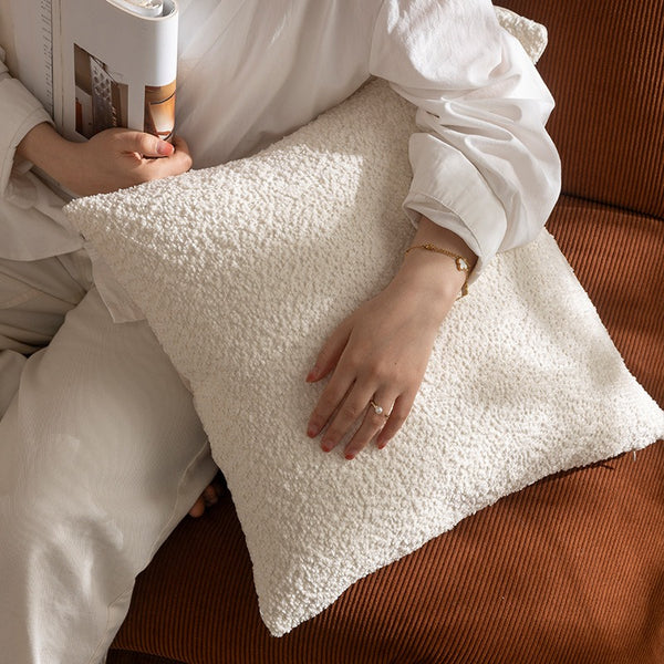 Cream Chenille Cushion