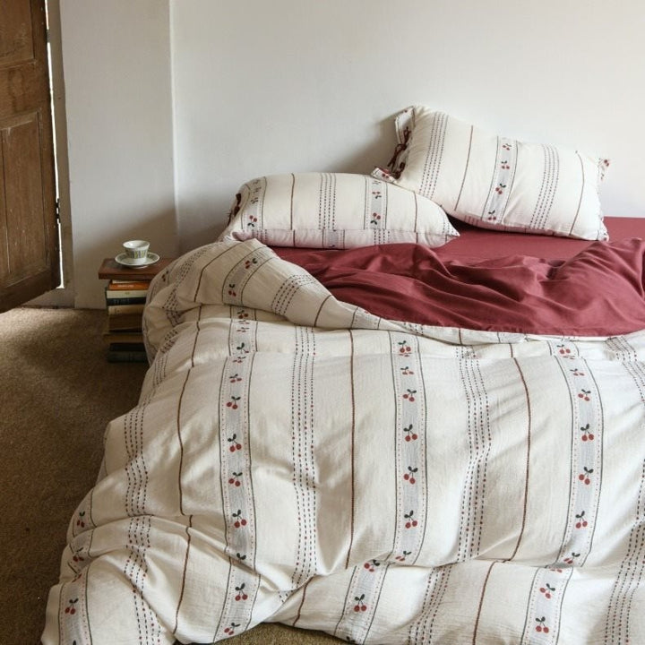 Cherry Memoir Cotton Bedding Set