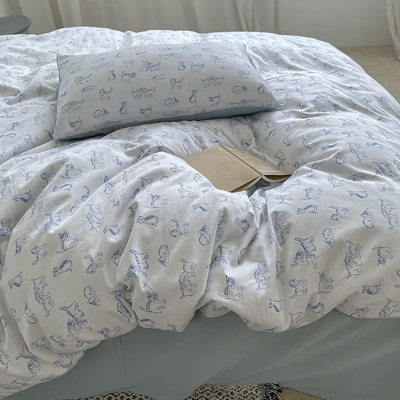 Lazy Kitty Bedding Set