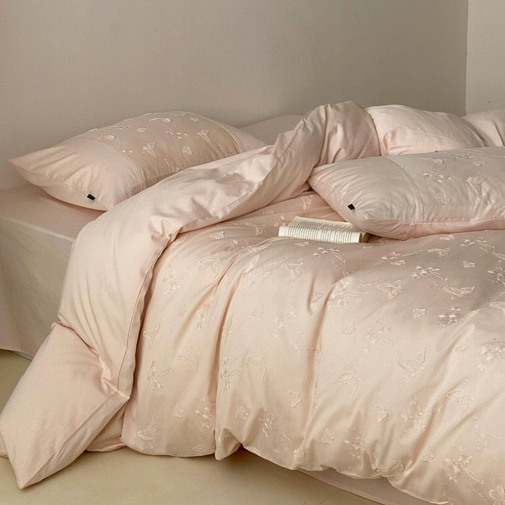 Soft Cotton Butterfly Bedding Set