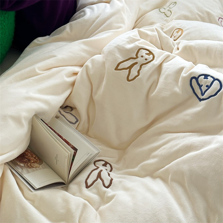 Warm Bunny Bedding Set Collection