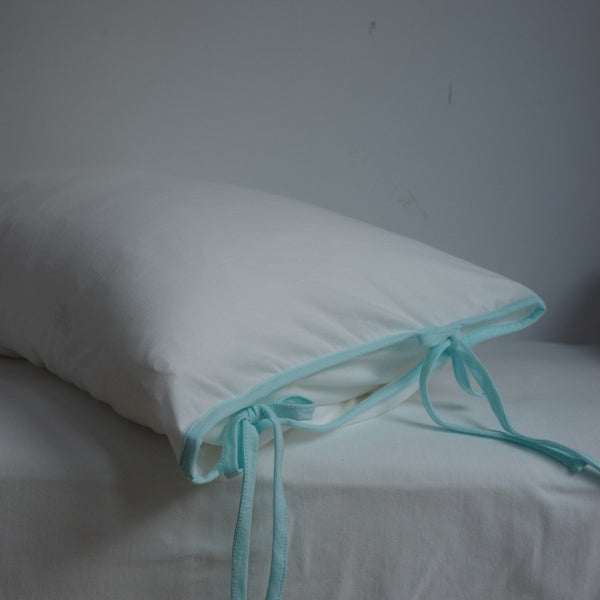 Soft Tie Jersey Cotton Pillowcase Set