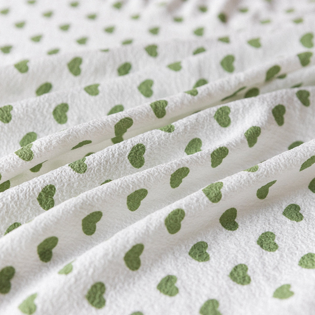 Heart Polka Dots Table Cloth