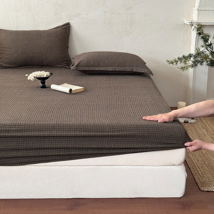 Earthy Cotton Fitted Sheet